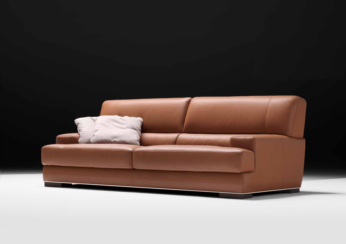 Divano 3 posti in pelle modello Whiskey